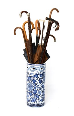 Lot 167 - A Modern Chinese Blue and White Stickstand,...
