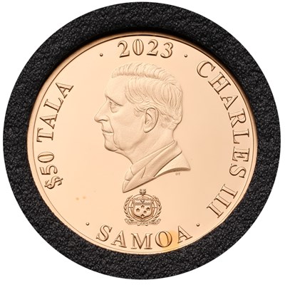 Lot 205 - Samoa, 1/4 oz Gold Proof 50 Tala 2023, struck...
