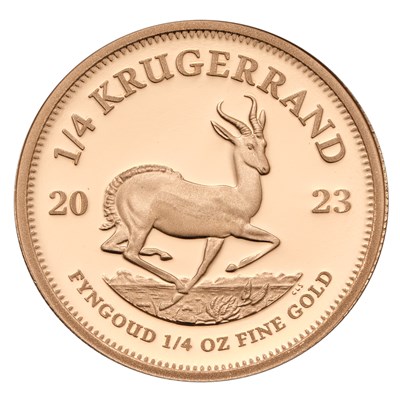 Lot 211 - South Africa, 1/4oz Proof Krugerrand 2023,...