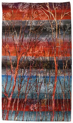 Lot 96 - Modernist Zollanvari Irian Rug Woodland...