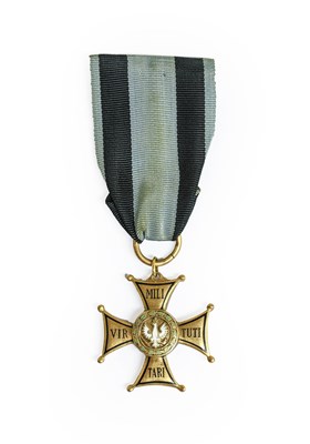 Lot 3 - A Polish Virtuti Militari Medal IV Class, in...