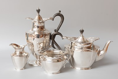 Lot 4 - A Four-Piece George V Silver Tea-Service, by...