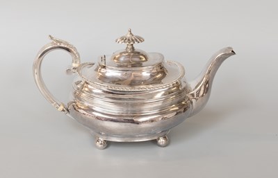 Lot 75 - A George IV Provincial Silver Teapot, by...