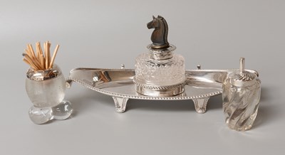 Lot 44 - An Edward VII Silver Inkstand, by Joseph...