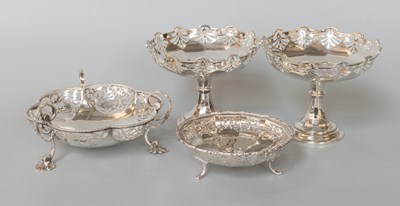 Lot 53 - Four Various Silver Dishes, each shaped...