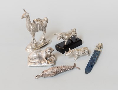 Lot 100 - A Collection of Assorted Miniature Silver and...