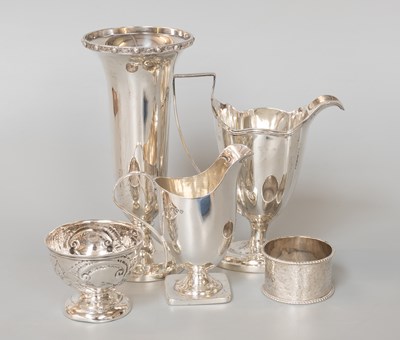 Lot 50 - A Collection of Assorted Silver, comprising a...