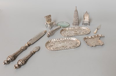 Lot 101 - A Collection of Assorted Silver, including a...