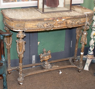 Lot 1348 - An 18th Century French Console Table, with...