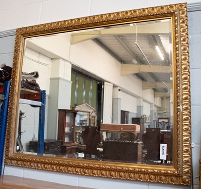 Lot 1340 - Reproduction Gilt Framed Mirror, the bevelled...