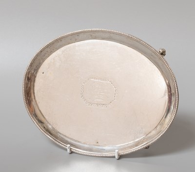 Lot 24 - A George III Silver Waiter, by Hester Bateman,...