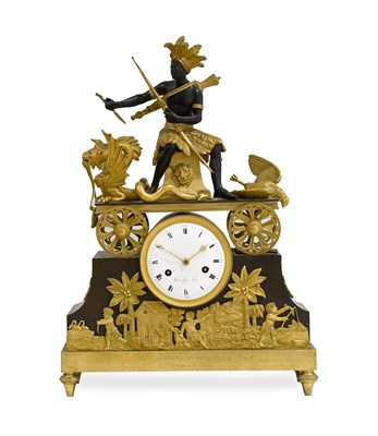 Lot 204 - A Rare French Ormolu and Patinated Bronze...