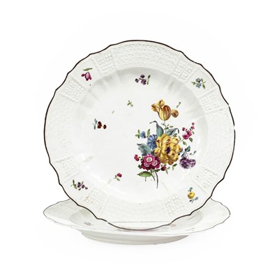 Lot 217 - A Pair of Höchst Porcelain Plates, circa 1760,...