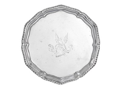 Lot 137 - A George III Silver Waiter, by John Crouch and...