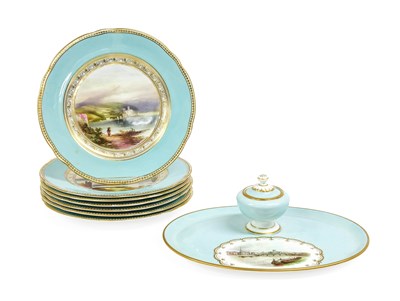 Lot 240 - A Grainger & Co. Worcester Porcelain Ink Stand...