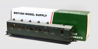 Lot 3301 - BMS (Accucraft) G Gauge R19-18 Lynton & Barnstaple Brake Composite Coach