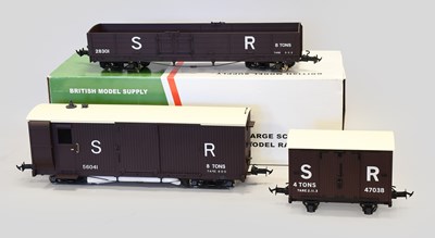 Lot 3303 - BMS (Accucraft) G Gauge R19-9C Lynton & Barnstaple Bogie Goods Brake Van