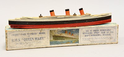 Lot 238 - Chad Valley Take To Pieces RMS Queen Mary, (G,...