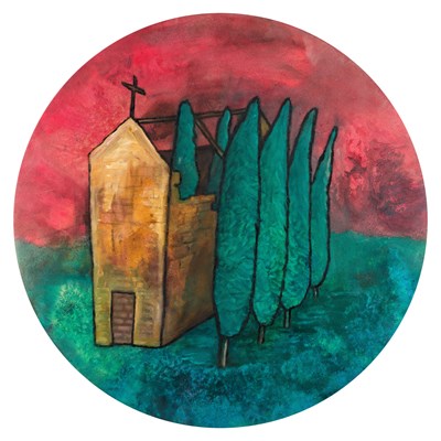 Lot 1070 - Colin Halliday (b.1964) Church Signed and...