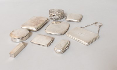 Lot 106 - A Collection of Assorted Silver Boxes,...