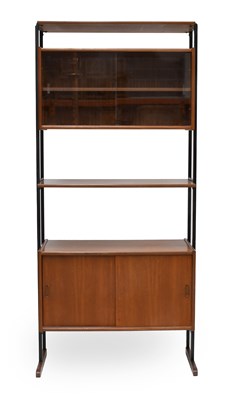 Lot 73 - A Mid-Century Robex Teak and Black Metal Free...