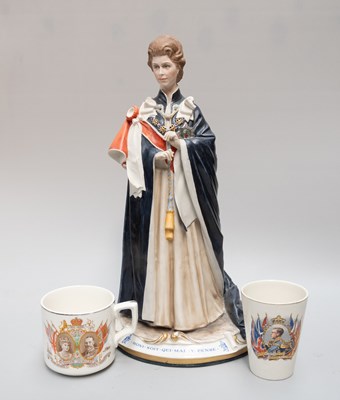 Lot 155 - A Capodimonte Coloured Bisque Figure of H.M....