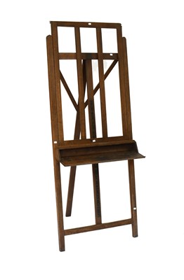 Lot 1330 - An Early 20th Century Oak Easel, the painting...
