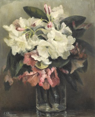 Lot 1023 - Nancy Hearsey (20th century) "Rhododendrons"...