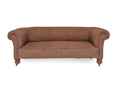Lot 1288 - A Chesterfield Style Sofa, with foliate design...
