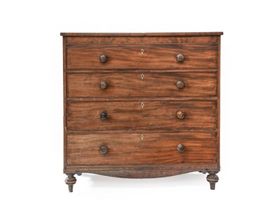 Lot 1231 - A 19th Century Mahogany Chest of Drawers, four...