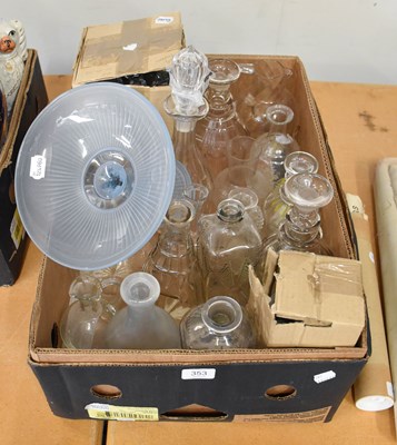 Lot 313 - Various Decanters, a quantity of associated...