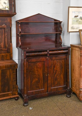 Lot 1201 - A William IV Crossbanded Mahogany Chiffonier,...