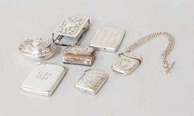 Lot 121 - A Collection of Assorted Silver, including two...
