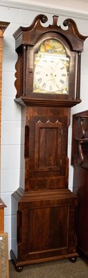 Lot 1202 - A Mahogany Eight Day Painted Dial Longcase...