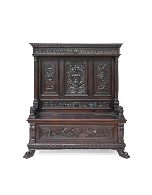 Lot 1354 - An 18th Century Style Carved Mahogany Hall...