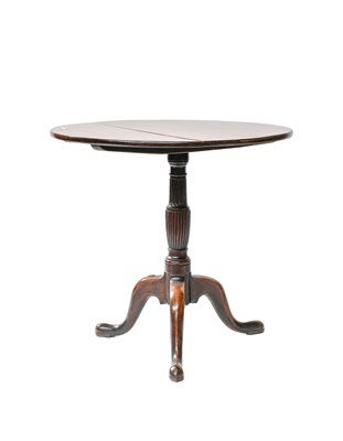 Lot 1303 - A George III Mahogany Tilt Top Tripod Table,...