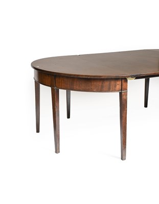 Lot 1333 - A George III Mahogany D-end Dining Table, on...
