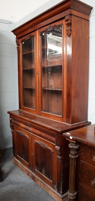 Lot 1284 - A 19th Century Mahogany Bookcase with Glazed...