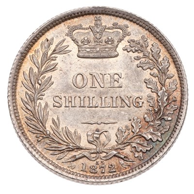 Lot 184 - Victoria, Shilling 1872, die no. 33. (Bull...