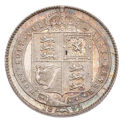 Lot 185 - Victoria, Shilling 1892, (Bull 3147, ESC 1360,...