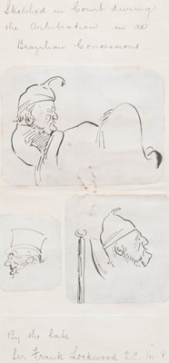 Lot 1142 - Frank Lockwood (1846-1897) Head study sketches...