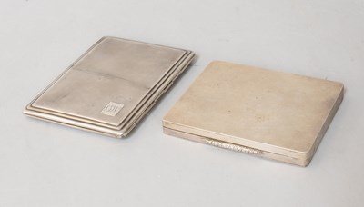 Lot 124 - An Edward VIII Silver Cigarette-Case and an...