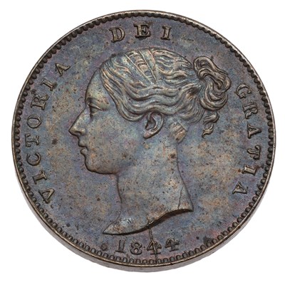 Lot 196 - Victoria, Third Farthing 1844, (Peck 1606,...