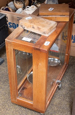 Lot 165 - A Mahogany Cased Chemical Balance, together...