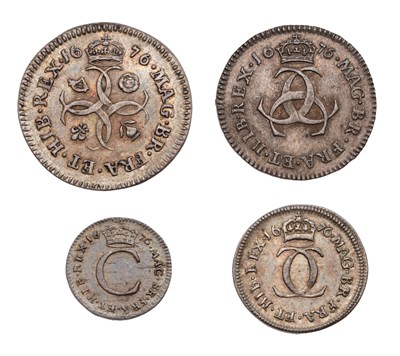 Lot 209 - Charles II, Maundy Set 1676, 4 coins...