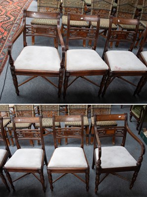 Lot 1337 - A Set of Six Regency Mahogany Dining Chairs,...