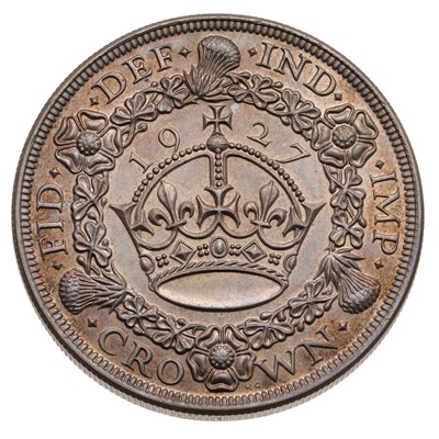 Lot 203 - George V, Proof 'Wreath' Crown 1927, (Bull...