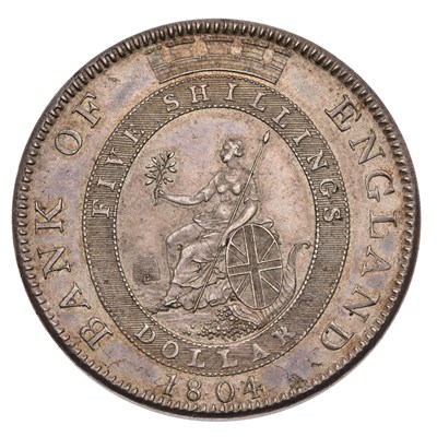 Lot 140 - George III, Bank of England, Dollar 1804, type...
