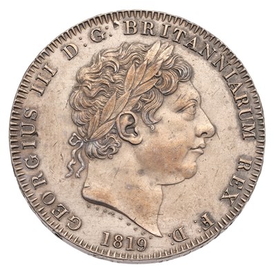 Lot 124 - George III, Crown 1819, LX, (Bull 2013, ESC...