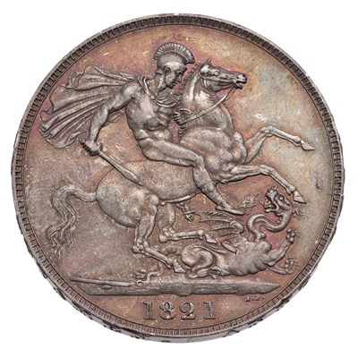 Lot 145 - George IV, Crown 1821, SECUNDO, (Bull 2310,...